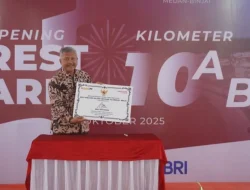 Opening Rest Area KM 10 Tol Medan-Binjai, Kembangkan UMKM Lokal dan Tingkatkan Kenyamanan Berkendara